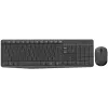 Logitech MK235 belaidė klaviatūra ir pelė, 2.4GHz RF, QWERTZ išdėstymas, juoda, USB imtuvas – 920-008031