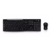 Logitech MK270 belaidis rinkinys – pilno dydžio RF 2.4 GHz klaviatūra ir pelė (juoda)