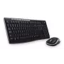 Logitech MK270 belaidis rinkinys – pilno dydžio RF 2.4 GHz klaviatūra ir pelė (juoda)