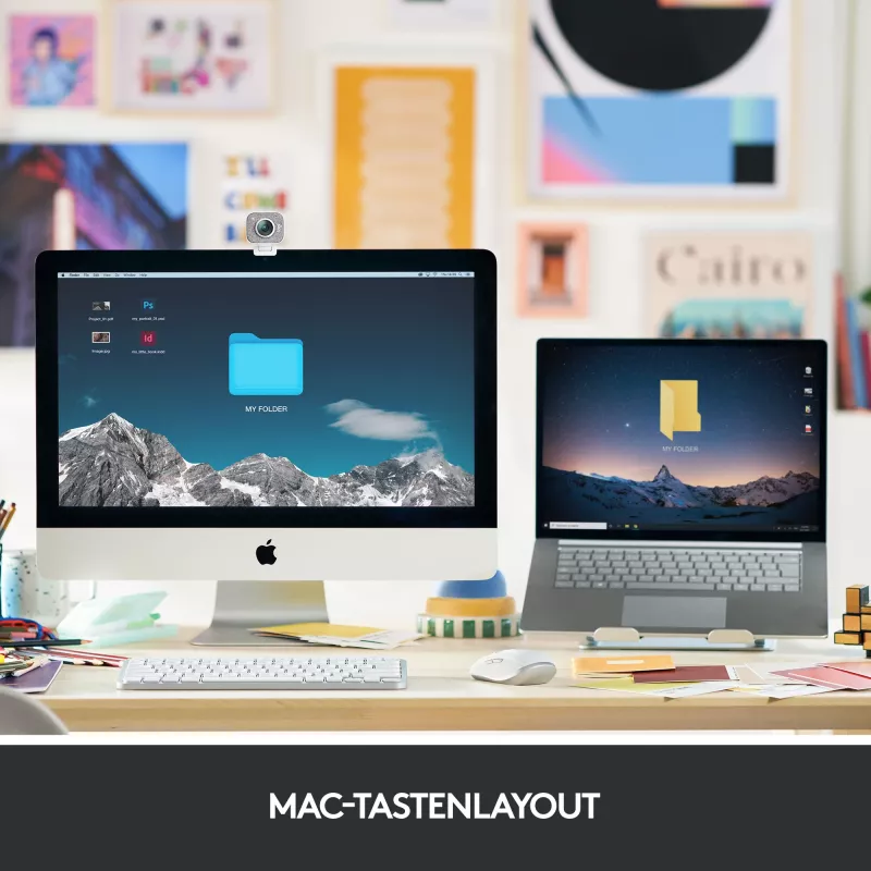 Logitech MX Keys Mini for Mac - belaidė klaviatūra su apšvietimu - kosminė pilka