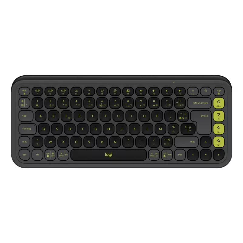 Logitech POP ICON KEYS Graphite French AZERTY Wireless Mechanical Keyboard