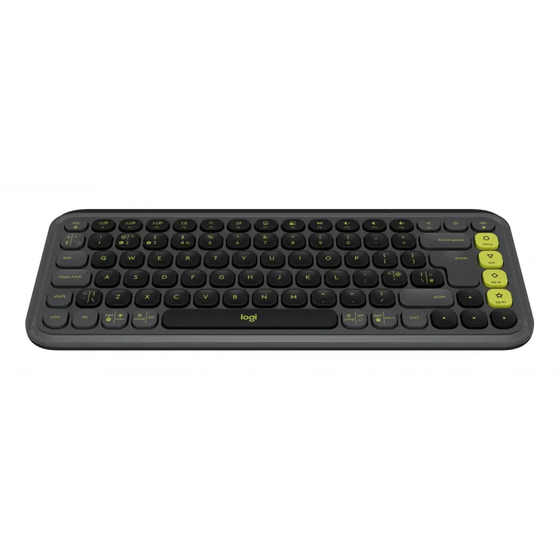 Logitech POP Icon Keys belaidė kompaktiška mechaninė klaviatūra, Blast Yellow