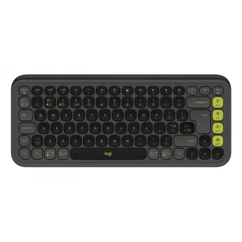 Logitech POP Icon Keys belaidė kompaktiška mechaninė klaviatūra, Blast Yellow