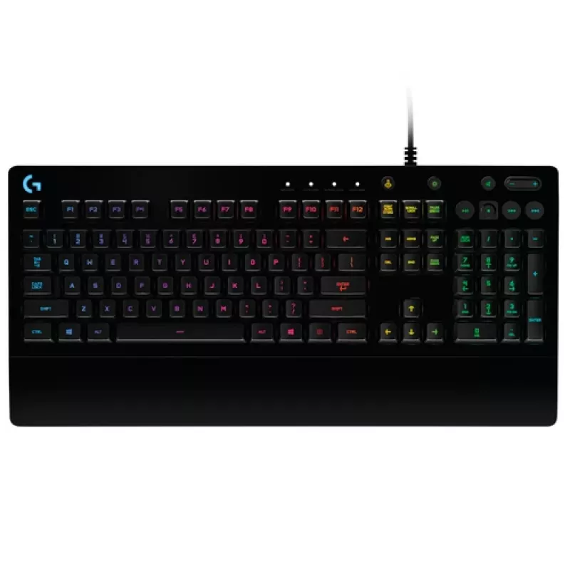 Logitech Prodigy G213 Prodigy žaidimų klaviatūra - RGB apšvietimas, QWERTY US English, atspari išsiliejimui, integruota riešo atrama