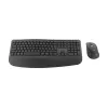 Logitech Signature Comfort Plus Combo MK880 for Business - Klaviatūros ir pelės rinkinys - Viso dydžio - su LED akumuliatoriaus indikatoriumi - Belaidis - USB-C, Bluetooth LE - QWERTZ - Vokiška - Grafitas