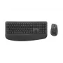 Logitech Signature Comfort Plus Combo MK880 for Business - Klaviatūros ir pelės rinkinys - Viso dydžio - su LED akumuliatoriaus indikatoriumi - Belaidis - USB-C, Bluetooth LE - QWERTZ - Vokiška - Grafitas