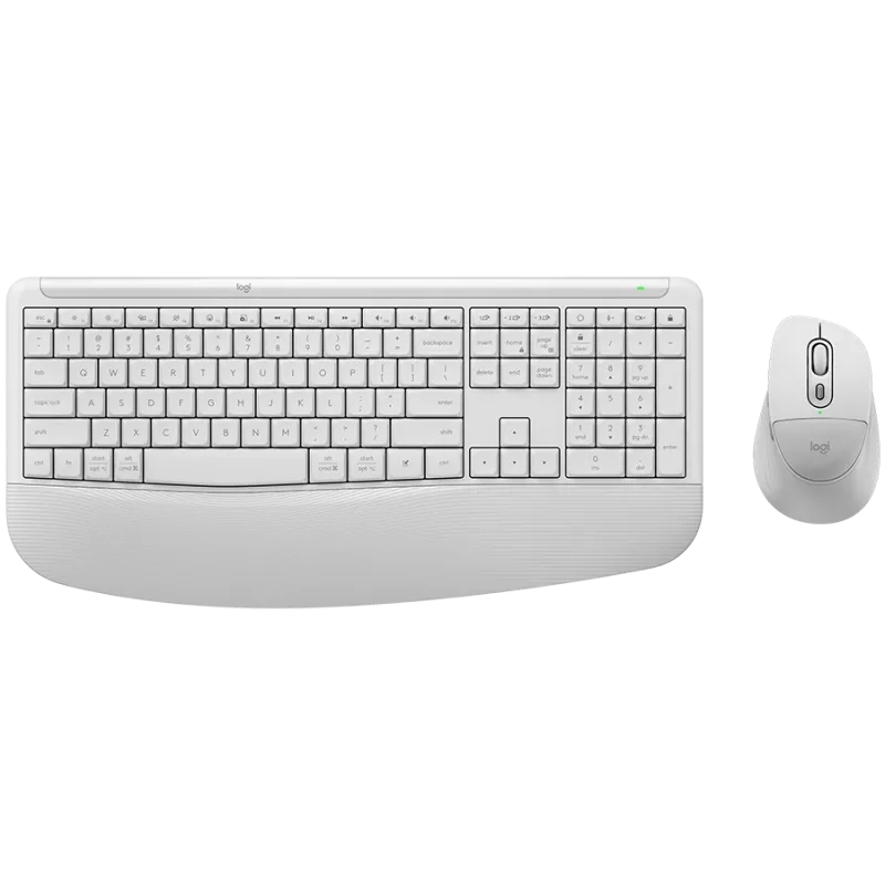 Logitech Signature Comfort Plus MK880 Wireless Combo - Off-White - US International - Bluetooth - Logi Bolt