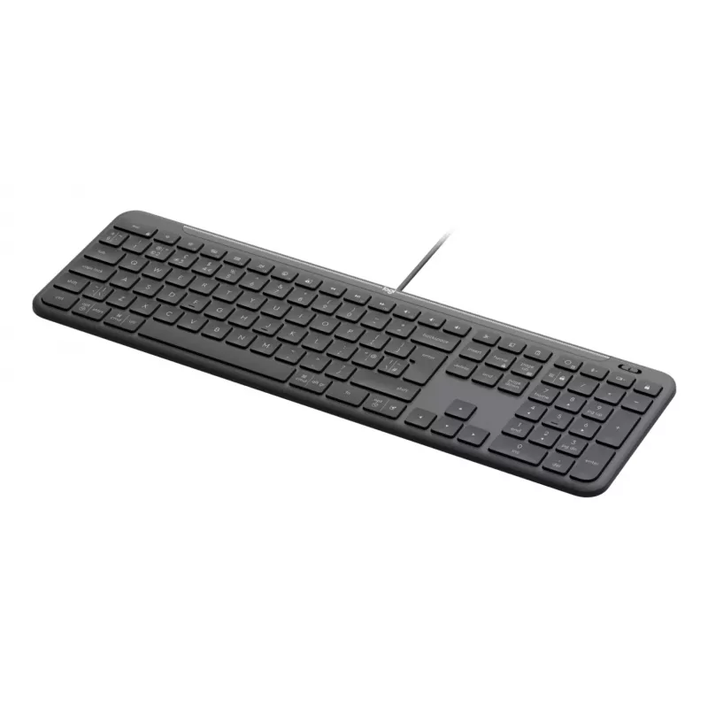Logitech Signature Slim Wired K620 for Business klaviatūra, QWERTY išdėstymas, grafito spalva
