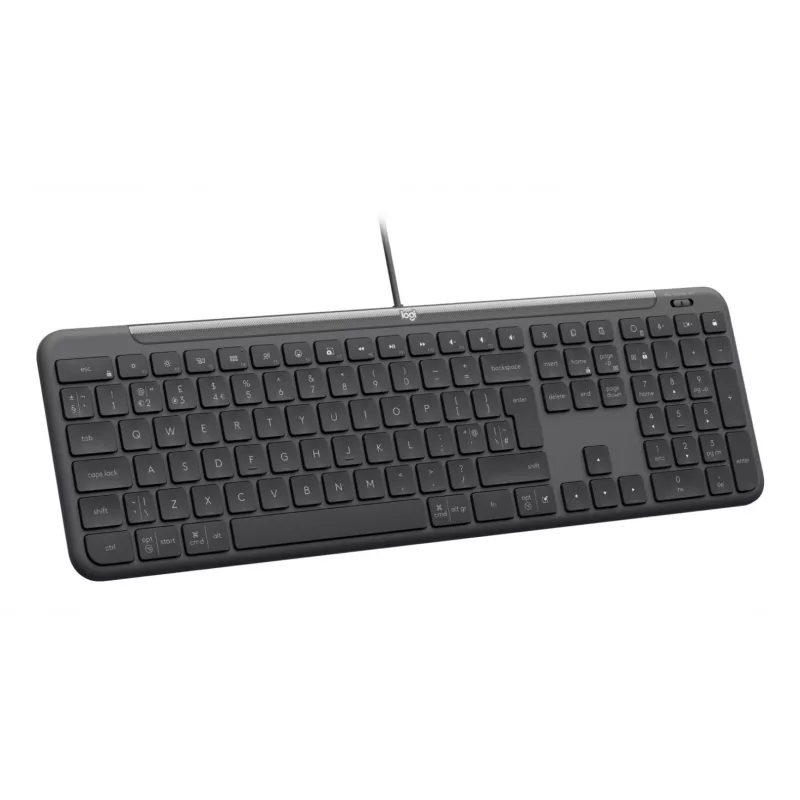 Logitech Signature Slim Wired K620 for Business klaviatūra, QWERTY išdėstymas, grafito spalva