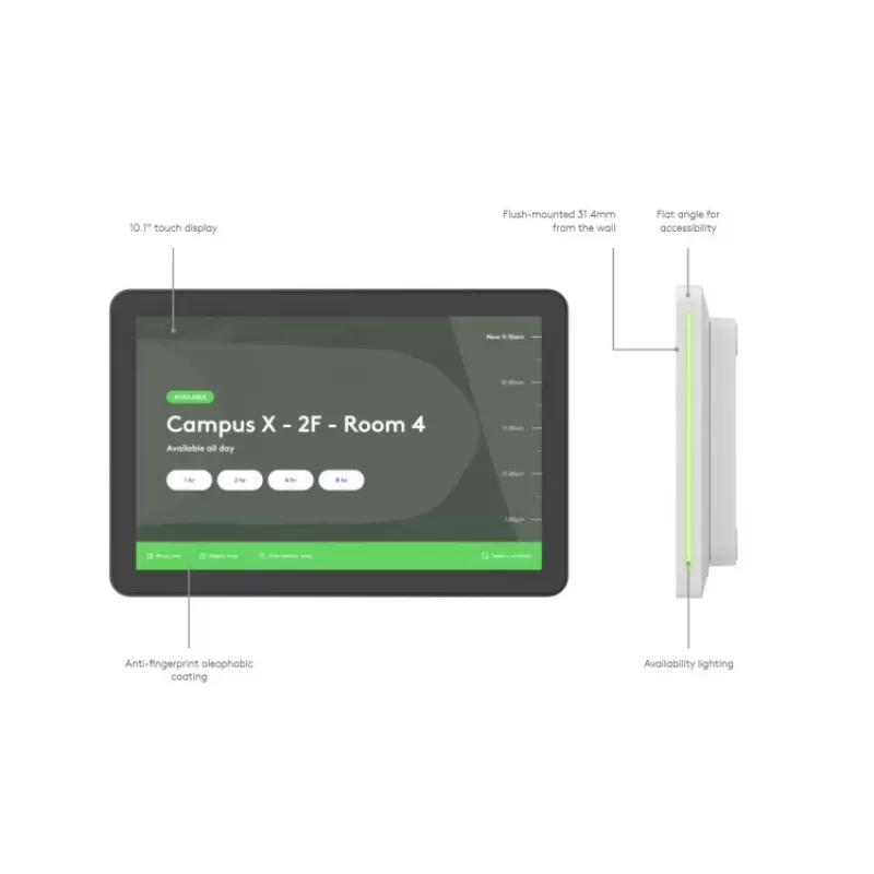 Logitech Tap Scheduler 952-000091 posėdžių kambario jutiklinis valdiklis 10.1 colio IPS 400 cd/m² Graphite