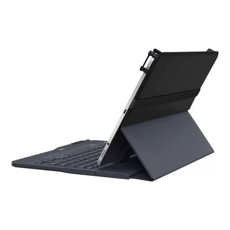 Logitech universali klaviatūra ir dėklas 9-10 colių planšetėms, Bluetooth 3.0, QWERTZ šveicariška vokiška išdėstymas, grafitas