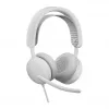 Logitech Zone Wired 2 On-Ear USB-C ausinės su triukšmą slopinančiu mikrofonu, Off-White
