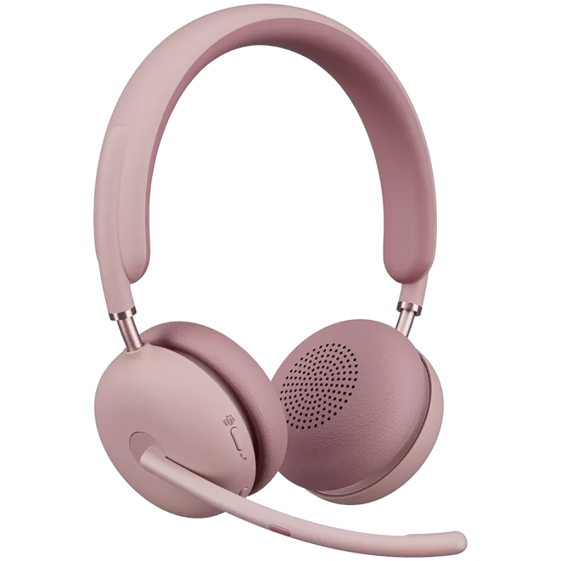 Logitech Zone Wireless 2 - Wired & Wireless - Office/Call Center - 230 g - Headset - Pink