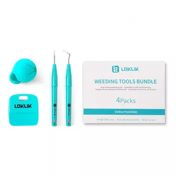 LOKLiK Ravėjimo įrankių rinkinys SG-GJ-0016-US-L-B2B - 4 dalių rinkinys metalo turkio spalvos vinilui