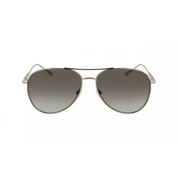 LONGCHAMP LO139S712 Moteriški drugelio formos akiniai nuo saulės - Juodas rėmelis, pilki gradientiniai lęšiai 59 mm