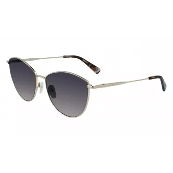 Longchamp LO155S-726 Moteriški katės akies akiniai nuo saulės - Havana rudi gradientiniai, 58 mm