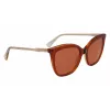 Longchamp LO729S Moteriški katės akies akiniai nuo saulės Havana rudi gradientiniai 55/17/140