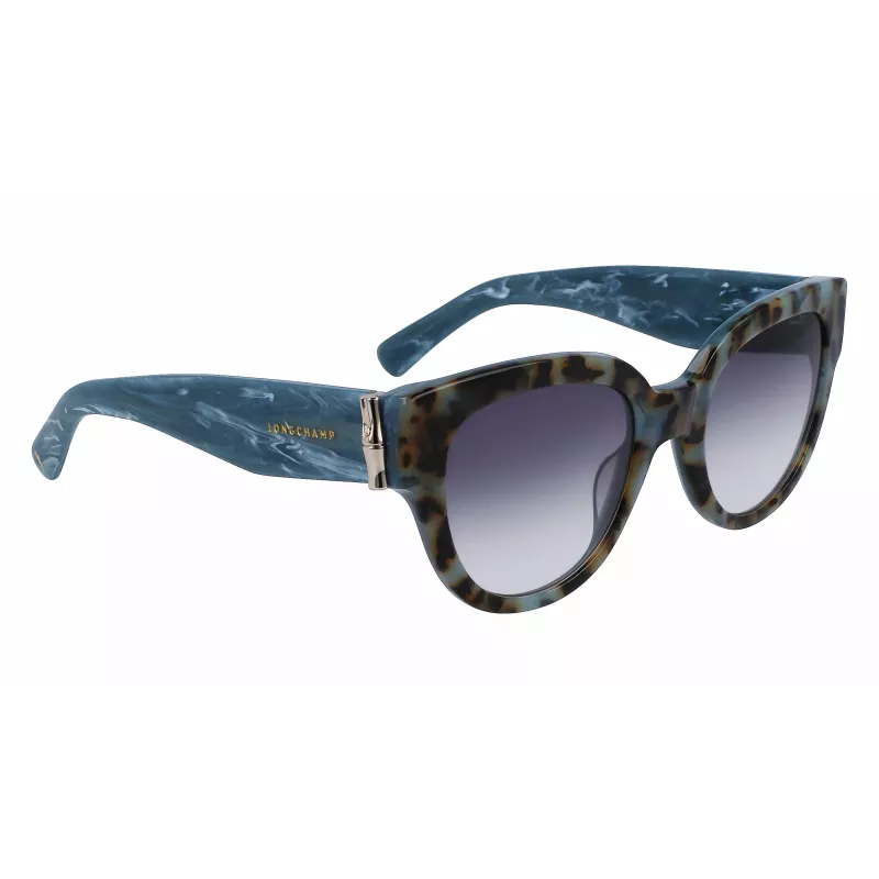 LONGCHAMP LO733S Moteriški stačiakampiai acetatiniai akiniai nuo saulės Havana Brown Gradient 52mm