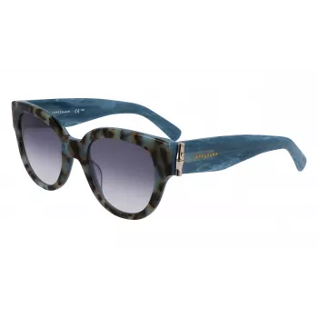 LONGCHAMP LO733S Moteriški stačiakampiai acetatiniai akiniai nuo saulės Havana Brown Gradient 52mm