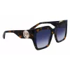 LONGCHAMP LO734S-430 Moteriški geometriniai akiniai nuo saulės Havana acetatas gradientiniai rudi lęšiai 53mm