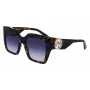 LONGCHAMP LO734S-430 Moteriški geometriniai akiniai nuo saulės Havana acetatas gradientiniai rudi lęšiai 53mm