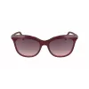Longchamp LO738S moteriški akiniai nuo saulės – Havana acetato rėmelis, rudi gradientiniai lęšiai, UV400, 53/18/140 mm