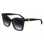 LONGCHAMP LO742S-001 Moteriški akiniai nuo saulės - Juodas rėmelis, Gradientiniai pilki lęšiai, 54 mm