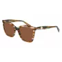 LONGCHAMP LO742S-N-211 Moteriški kvadratiniai acetatiniai akiniai nuo saulės Havana rudi gradientiniai 54mm