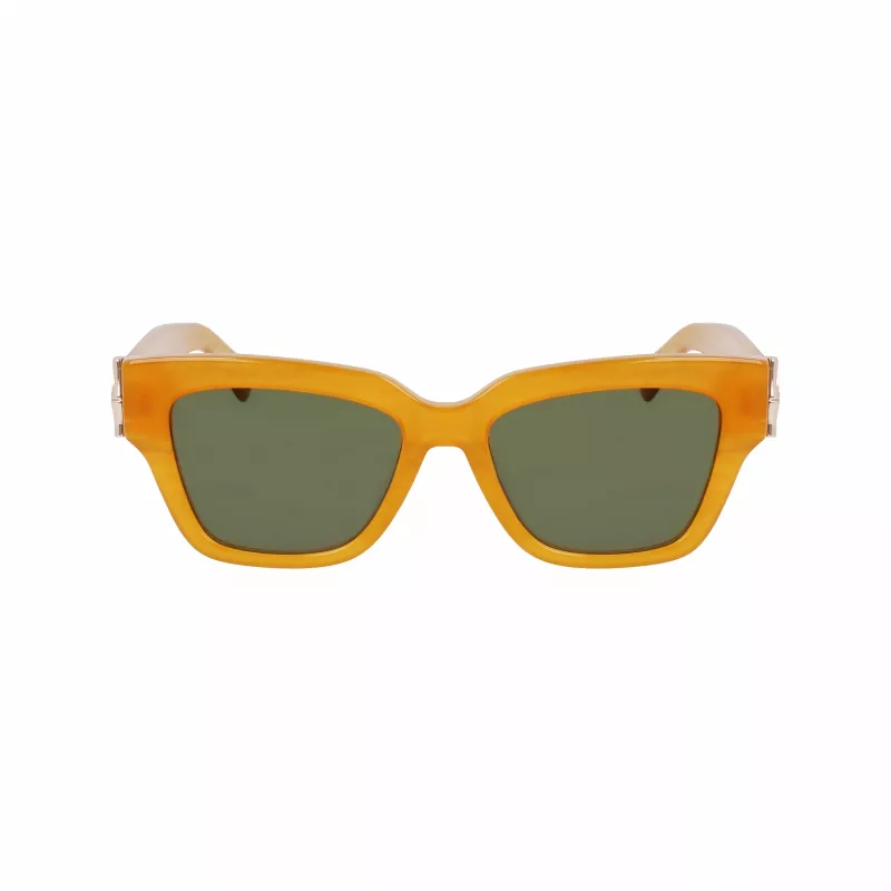 Longchamp LO745S-741 Moteriški akiniai nuo saulės Havana Acetate Square 53mm