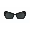 LONGCHAMP LO749S-001 Moteriški akiniai nuo saulės - Juodas rėmelis, pilki lęšiai, 50 mm
