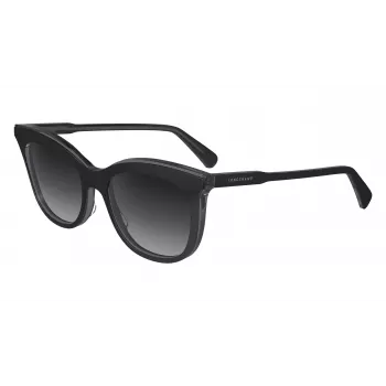 LONGCHAMP Moteriški katės akies akiniai nuo saulės LO738S5318018 - Havana acetato rėmelis su rudais gradientiniais lęšiais - 53/18/140 mm