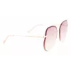 Longchamp moteriški LO160S716 drugelio formos akiniai nuo saulės Havana su gradientiniais pilkais lęšiais (65/17/140 mm)