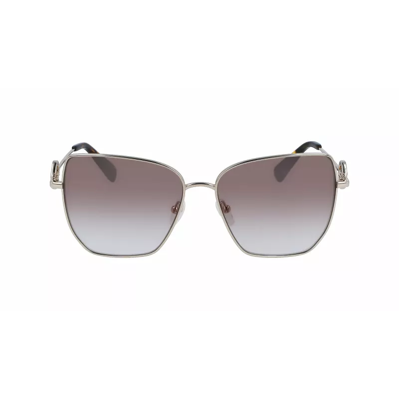 LONGCHAMP Women's LO169S5815724 Cat Eye Sunglasses Havana Brown Gradient 58mm