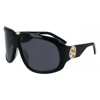 Longchamp moteriški akiniai nuo saulės LO736S-1 - Drugelio formos acetatinis rėmelis su UV400 apsauga - lęšis 67 mm, tiltelis 11 mm, kodinėlis 125 mm