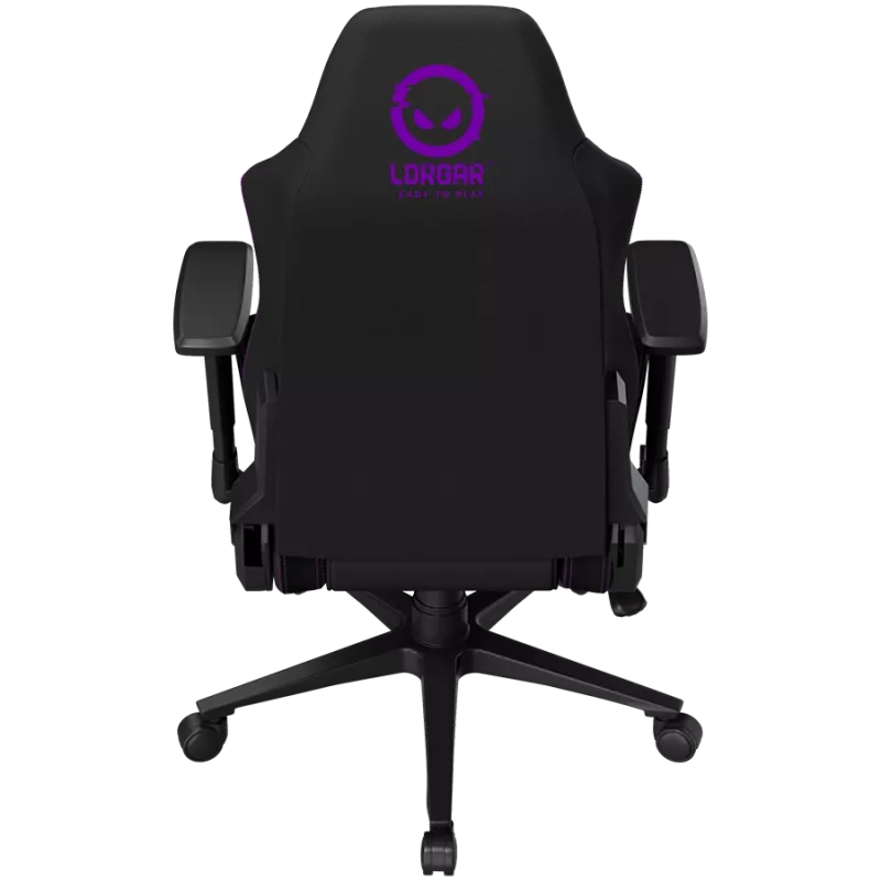 LORGAR CHA41 Ergonominė žaidimų kėdė Advanced, Premium audinys nuo dėmių, juoda/violetinė