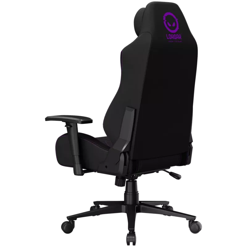 LORGAR CHA41 Ergonominė žaidimų kėdė Advanced, Premium audinys nuo dėmių, juoda/violetinė