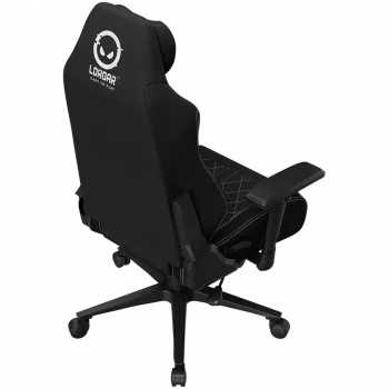 LORGAR CHA41 Ergonominė žaidimų kėdė Advanced, Premium dėmėms atsparus audinys, juoda/balta