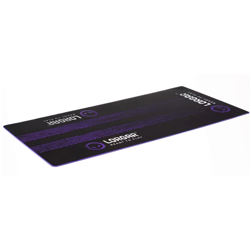 LORGAR RX1FM Sim Racing Floor Mat Advanced, Stitched Edge, 1700x700x3 mm, Juoda/Violetinė