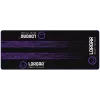 LORGAR RX1FM Sim Racing Floor Mat Advanced, Stitched Edge, 1700x700x3 mm, Juoda/Violetinė