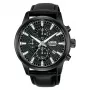 Lorus RM333HX9 Vyriškas kvarcinis analoginis laikrodis 43mm nerūdijantis plienas juodas ciferblatas