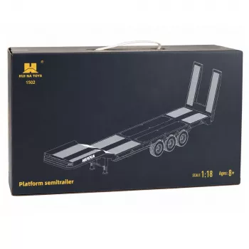 Žemos platformos priekaba Scania 770S Huina pilka 1:18