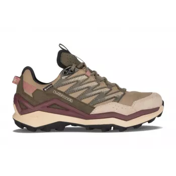 LOWA Maddox PRO GTX Lo Moteriški žygio batai Desert/Old Rose
