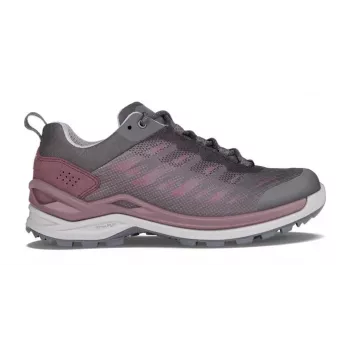 LOWA moteriški Ferrox GTX Lo žygio batai Anthracite/Brownrose - lengvi neperšlampami žemapjūviai