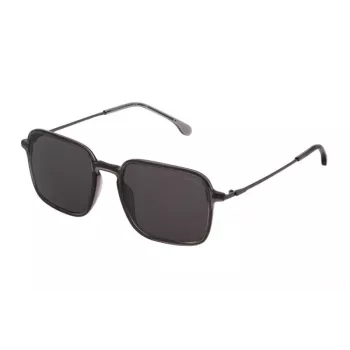 LOZZA MAN SL4214M546S9P Akiniai Stačiakampiai Acetato Juodas Rėmas Poliarizuoti Pilki Lęšiai UV400 54/20/145 mm