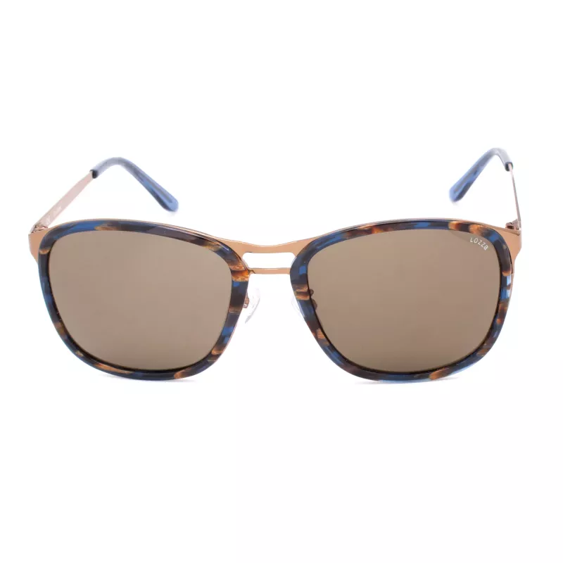 LOZZA SL2199 Unisex akiniai nuo saulės - stačiakampis acetatinis rėmas, UV400 apsauga - 57/20/135 mm