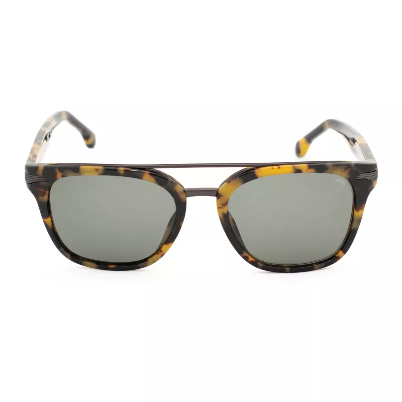 LOZZA SL4112M-0960 Vyriški akiniai nuo saulės Havana stačiakampiai acetatiniai pilno apvado UV400