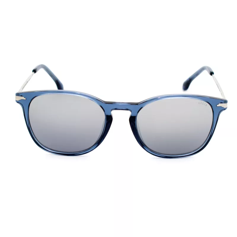 LOZZA SL4159M-955X Unisex stačiakampiai akiniai nuo saulės juodi pilkas atspalvis 52mm