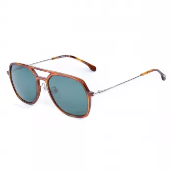 LOZZA SL4215M56710P Unisex akiniai Havana acetatinis rėmelis pilki poliarizuoti lęšiai 56/18/140 mm