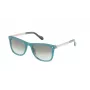 LOZZA Unisex Rectangular Sunglasses SL4035M5306DK - Rėmas iš rudo Havana acetato su rudais gradientiniais polikarbonatiniais lęšiais, UV400 apsauga, 53 mm lęšio plotis
