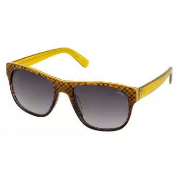 LOZZA Unisex SL4000M5507V8 Akiniai - Juodas acetatinis rėmelis, pilki gradientiniai lęšiai, 55/19/140 mm